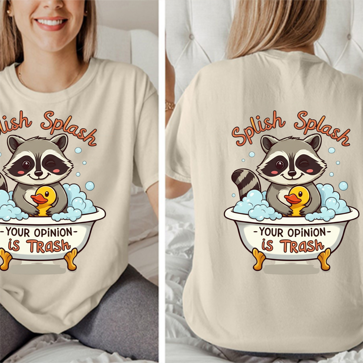 Bathtub Raccoon T-Shirt