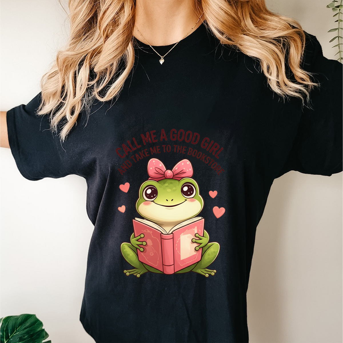 Reading Frog Girl T-Shirt