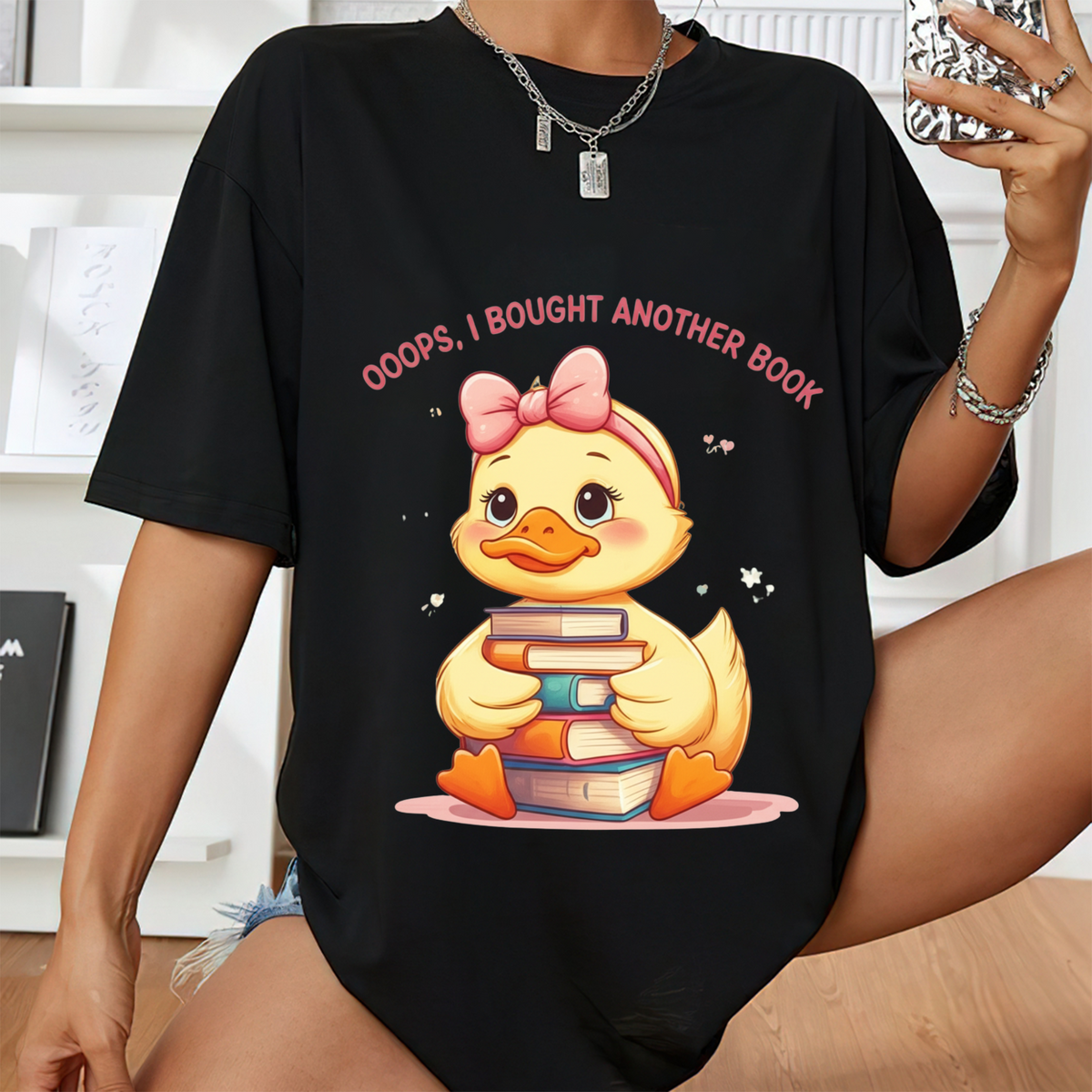 Cute Book Duck T-Shirt