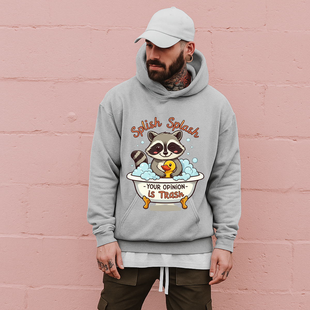 Splish Splash Raccoon Hoodie