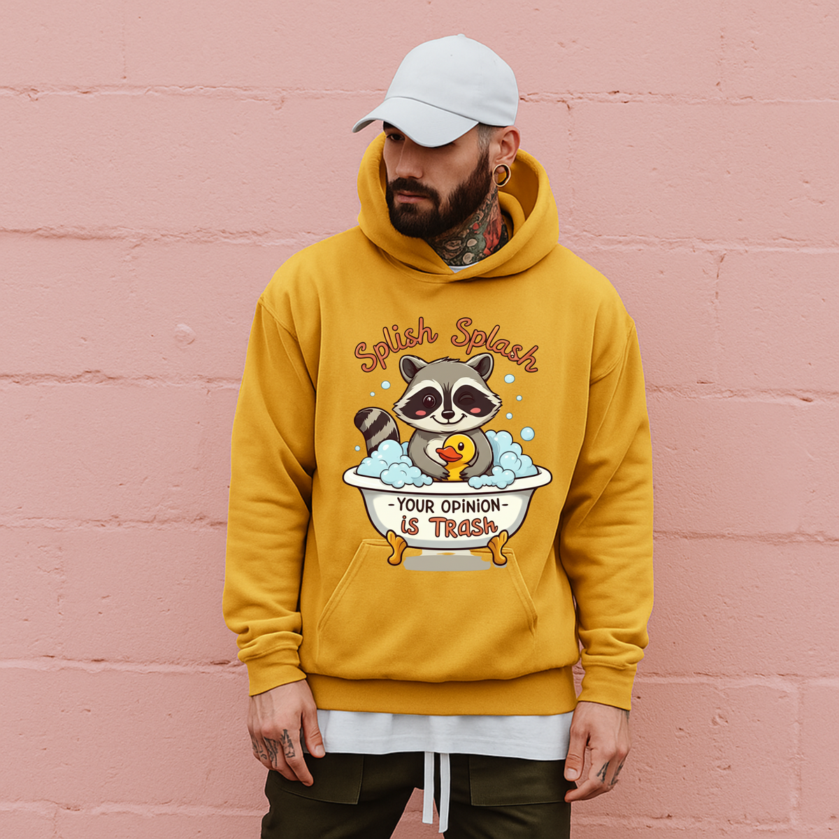 Splish Splash Raccoon Hoodie