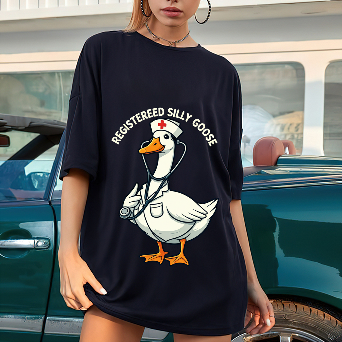 Funny Nurse Goose T-Shirt