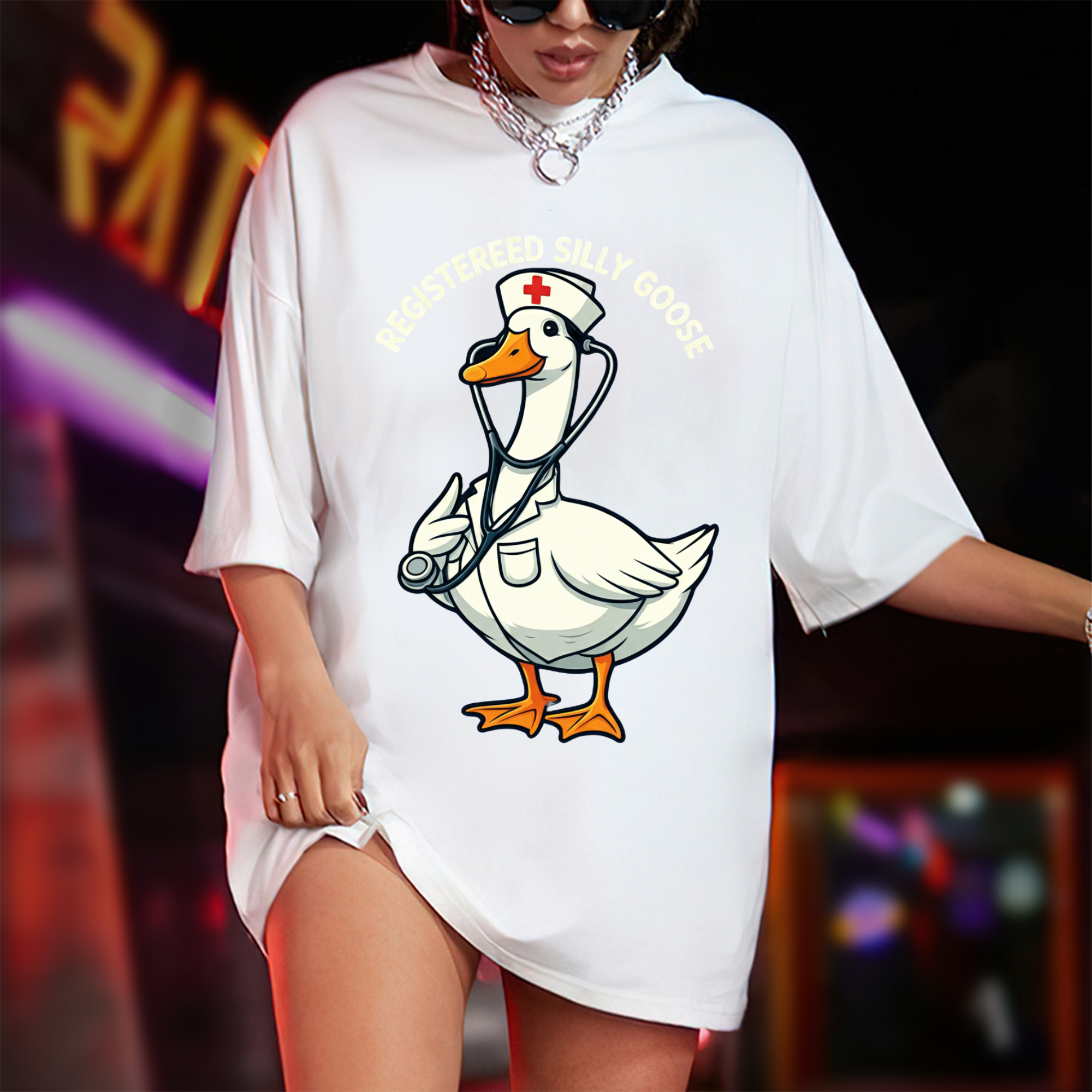 Funny Nurse Goose T-Shirt