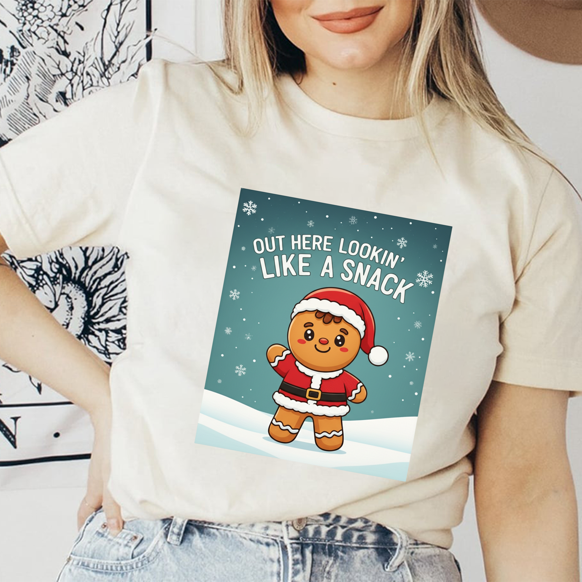 Gingerbread Santa T-Shirt